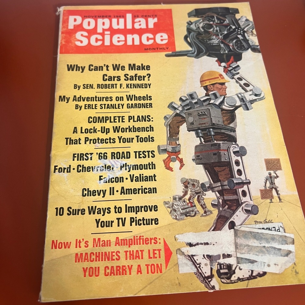 Vintage Popular‎ Science Nov 1965 Robert F Kennedy Car Safety Man Amplifiers